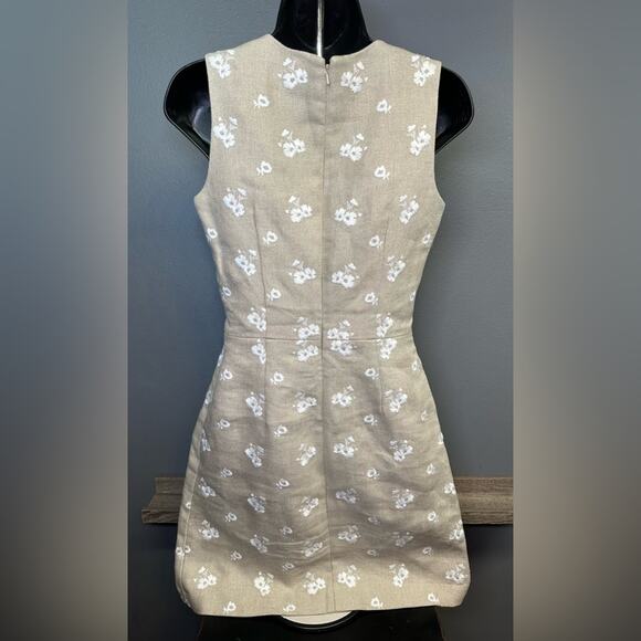 Women’s Michael Kors Floral Linen Mini Dress - Picture 3 of 3